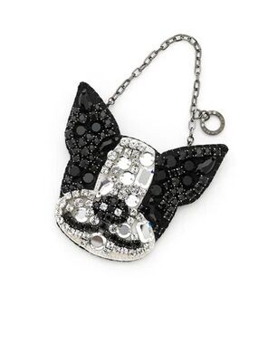 ANTEPRIMA Luminosa French Bulldog Bag Charm or Brooch Pin - EUC